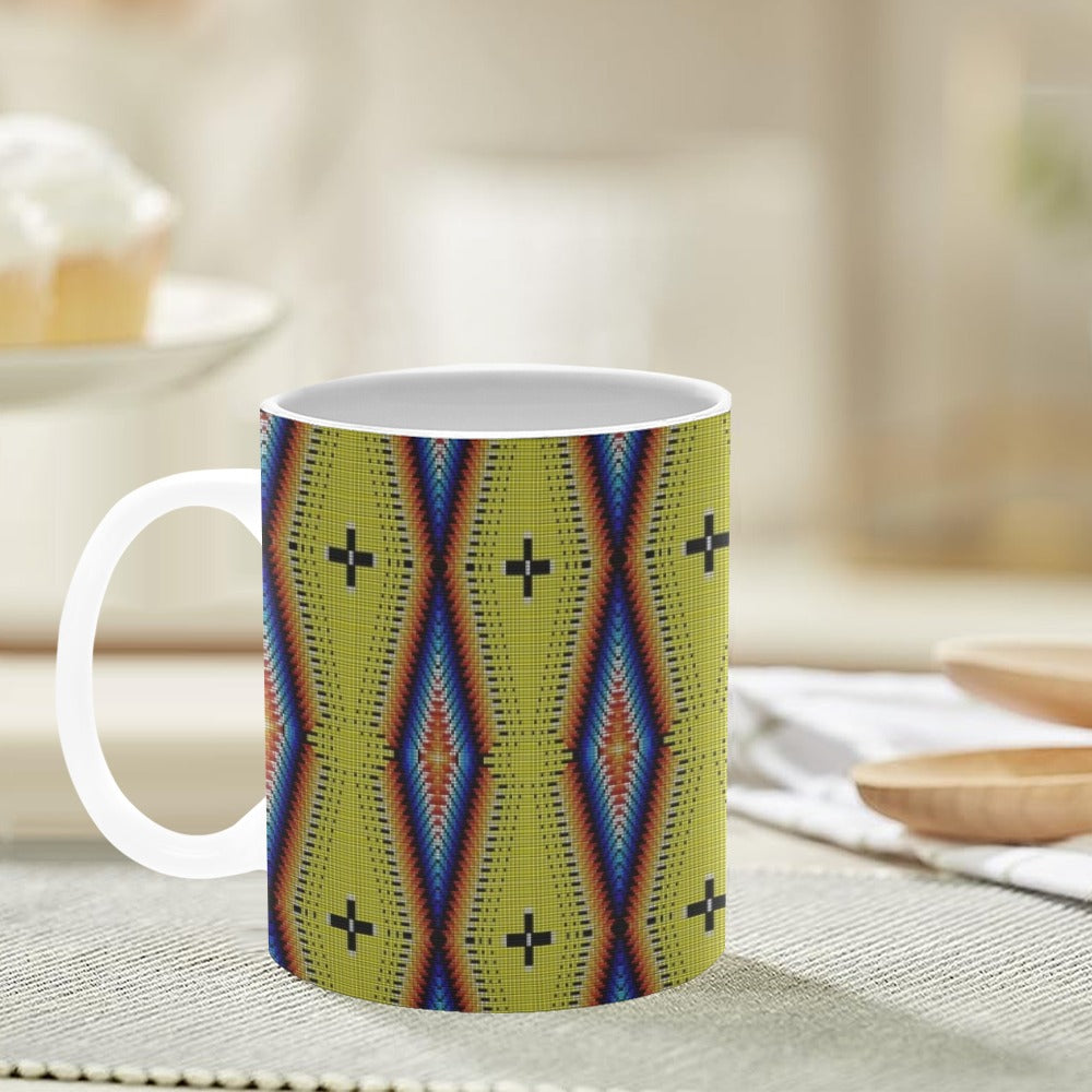 Diamond in the Bluff Yellow White Mug(11OZ)