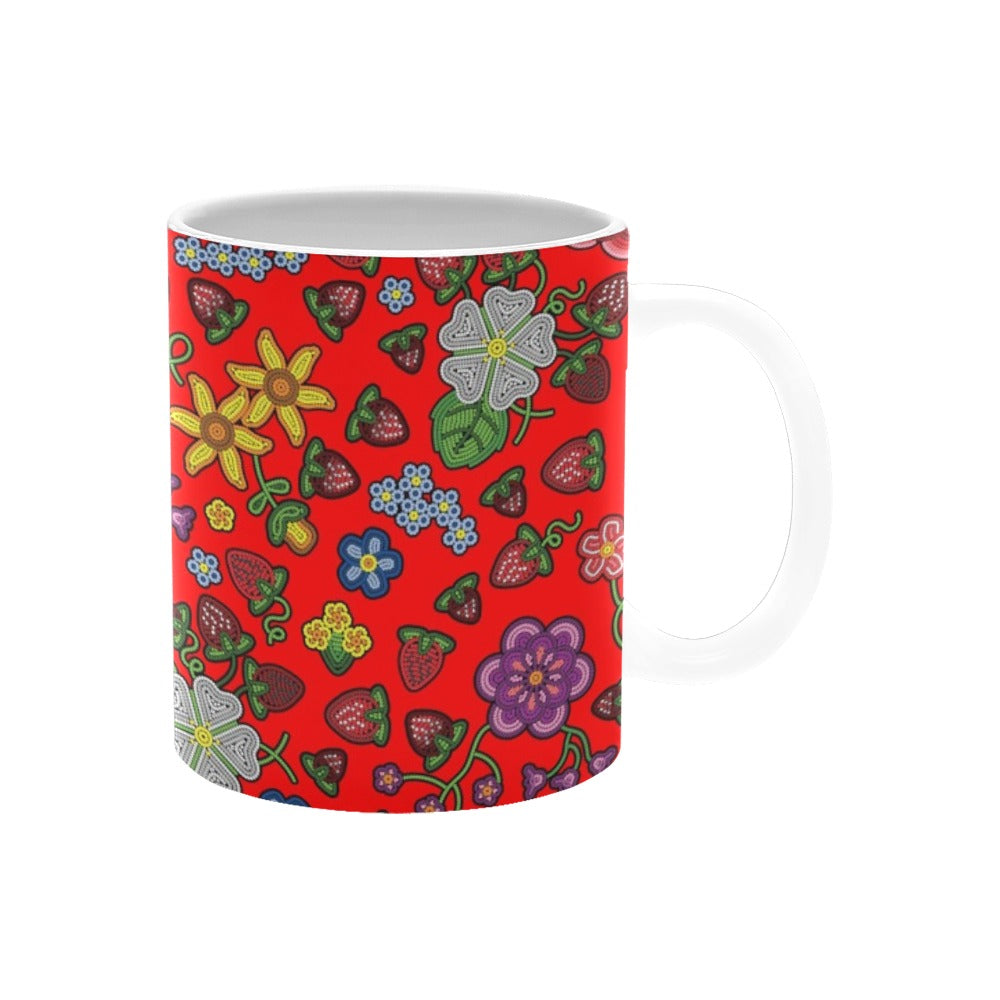 Berry Pop Fire White Mug(11OZ)