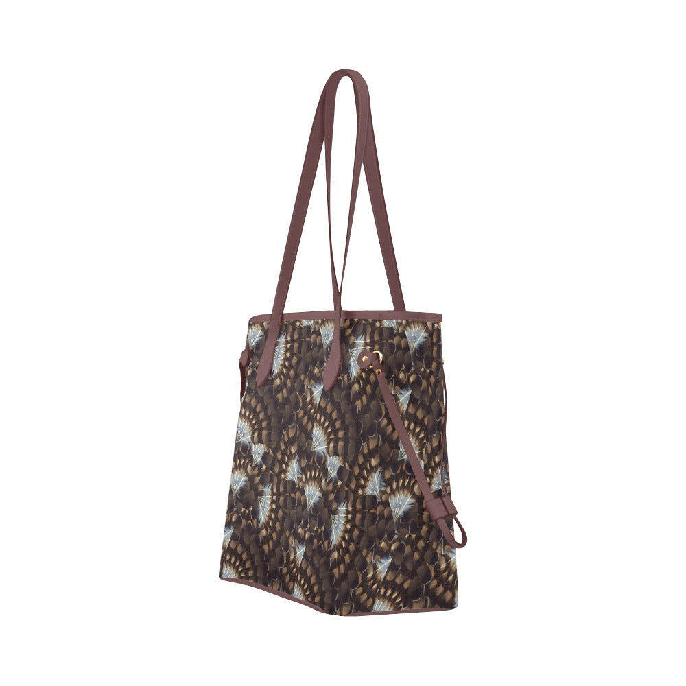 Hawk Feathers Clover Canvas Tote Bag