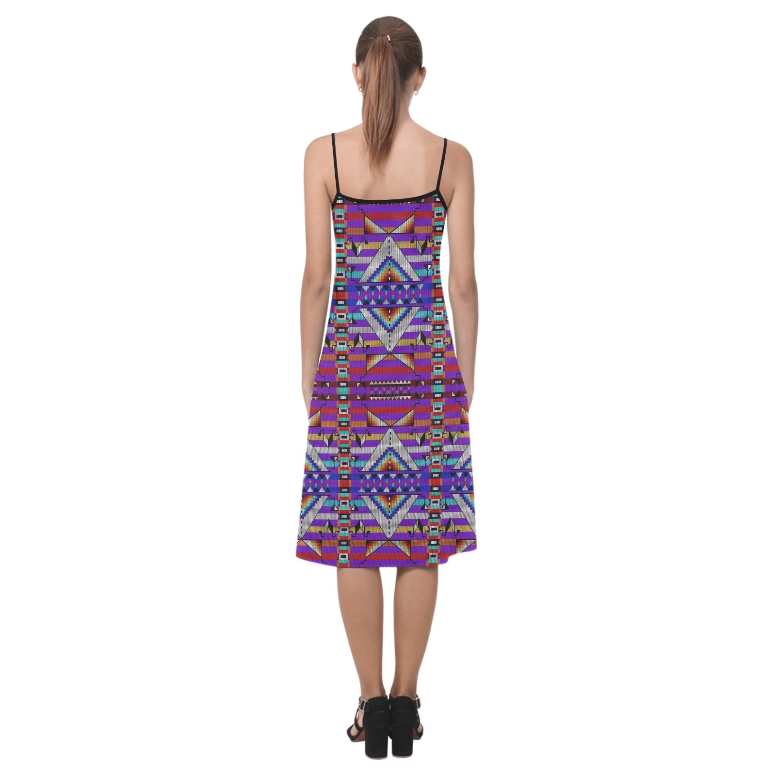 Medicine Blessing Purple Alcestis Slip Dress (Model D05)