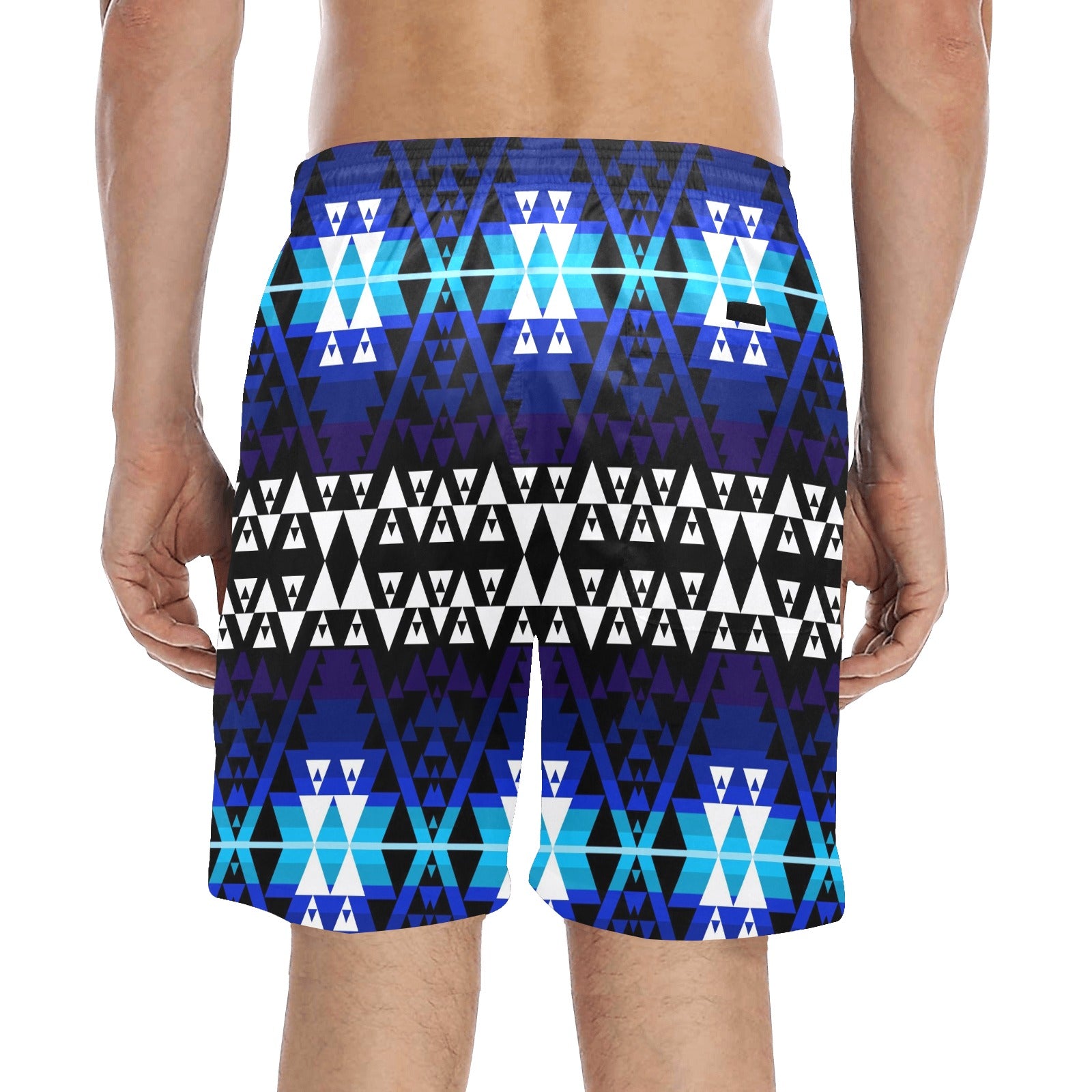 Writing on Stone Night Watch Men's Mid-Length Beach Shorts