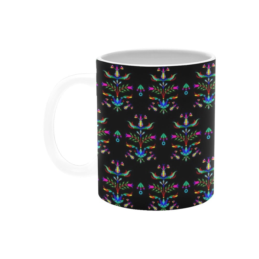 Dakota Damask Black White Mug(11OZ)