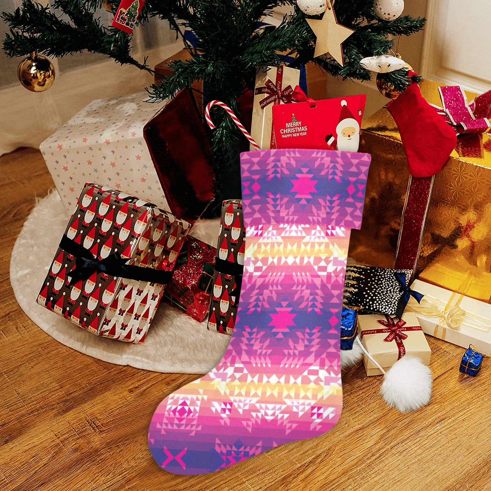 Soleil Overlay Christmas Stocking