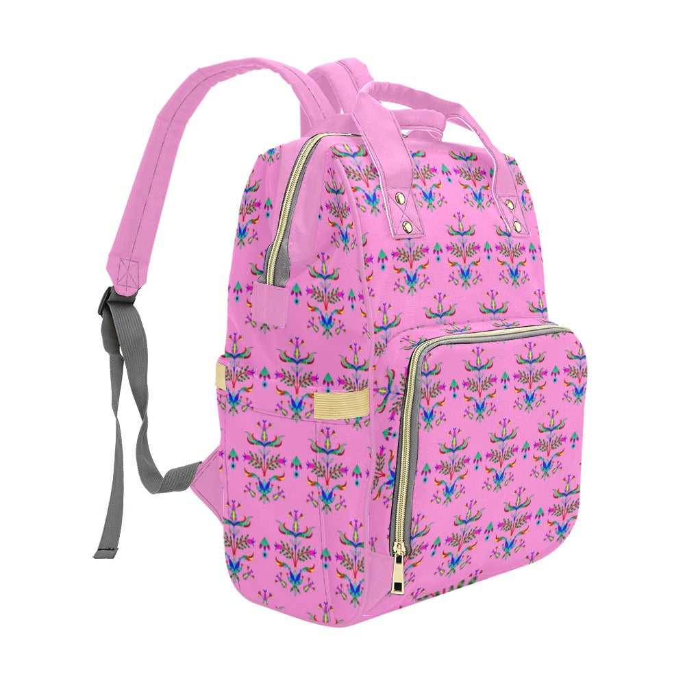 Dakota Damask Cheyenne Pink Multi-Function Diaper Backpack/Diaper Bag