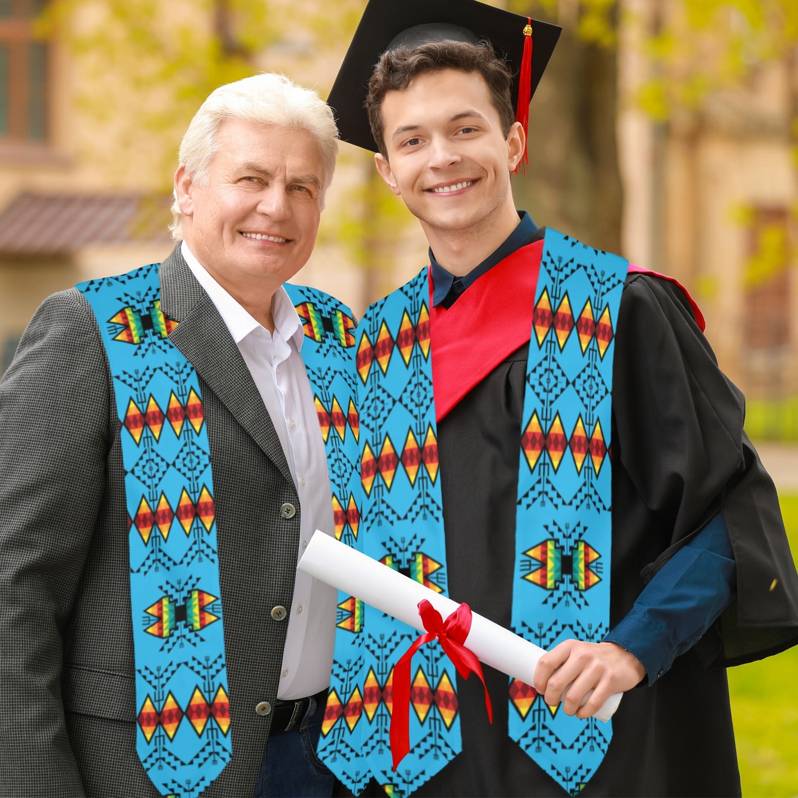 Sacred Trust Sky Graduation Stole