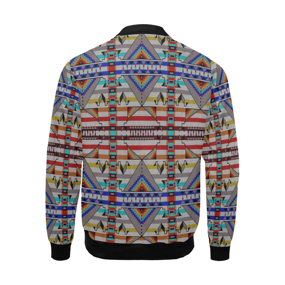 Medicine Blessing White All Over Print Bomber Jacket for Men