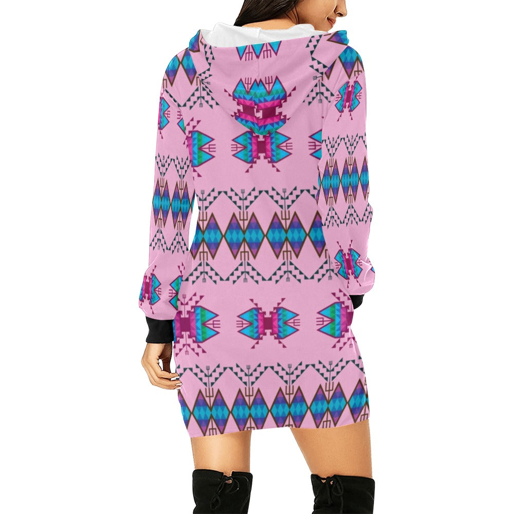 Sacred Trust Carnation Hoodie Dress