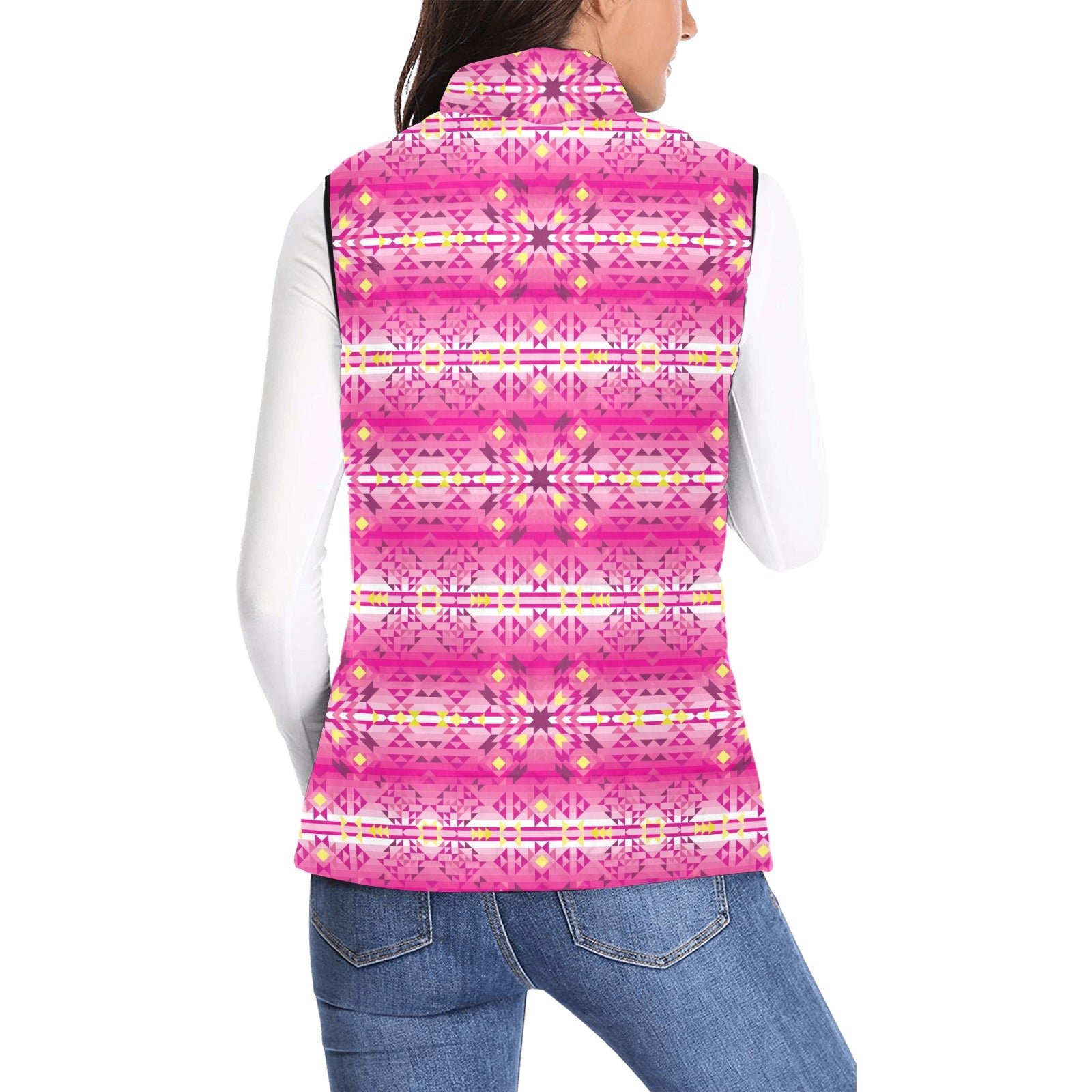 Pink Star Women's Padded Vest Jacket