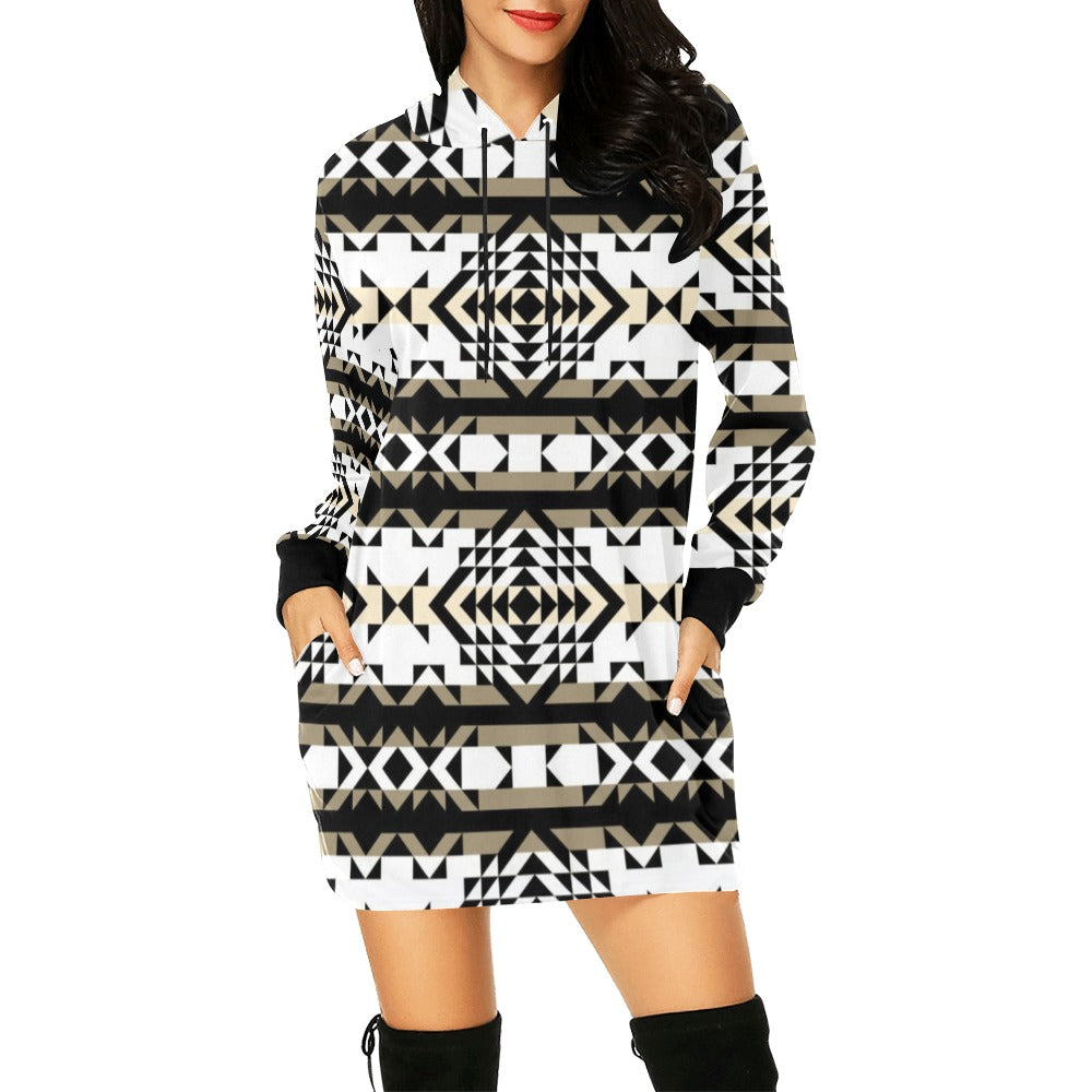 Black Rose Winter Canyon Hoodie Dress