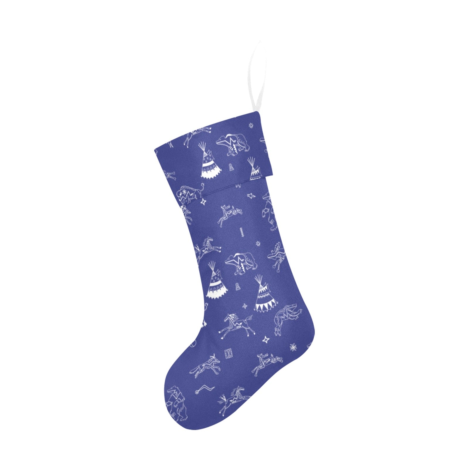 Ledger Dabbles Blue Christmas Stocking