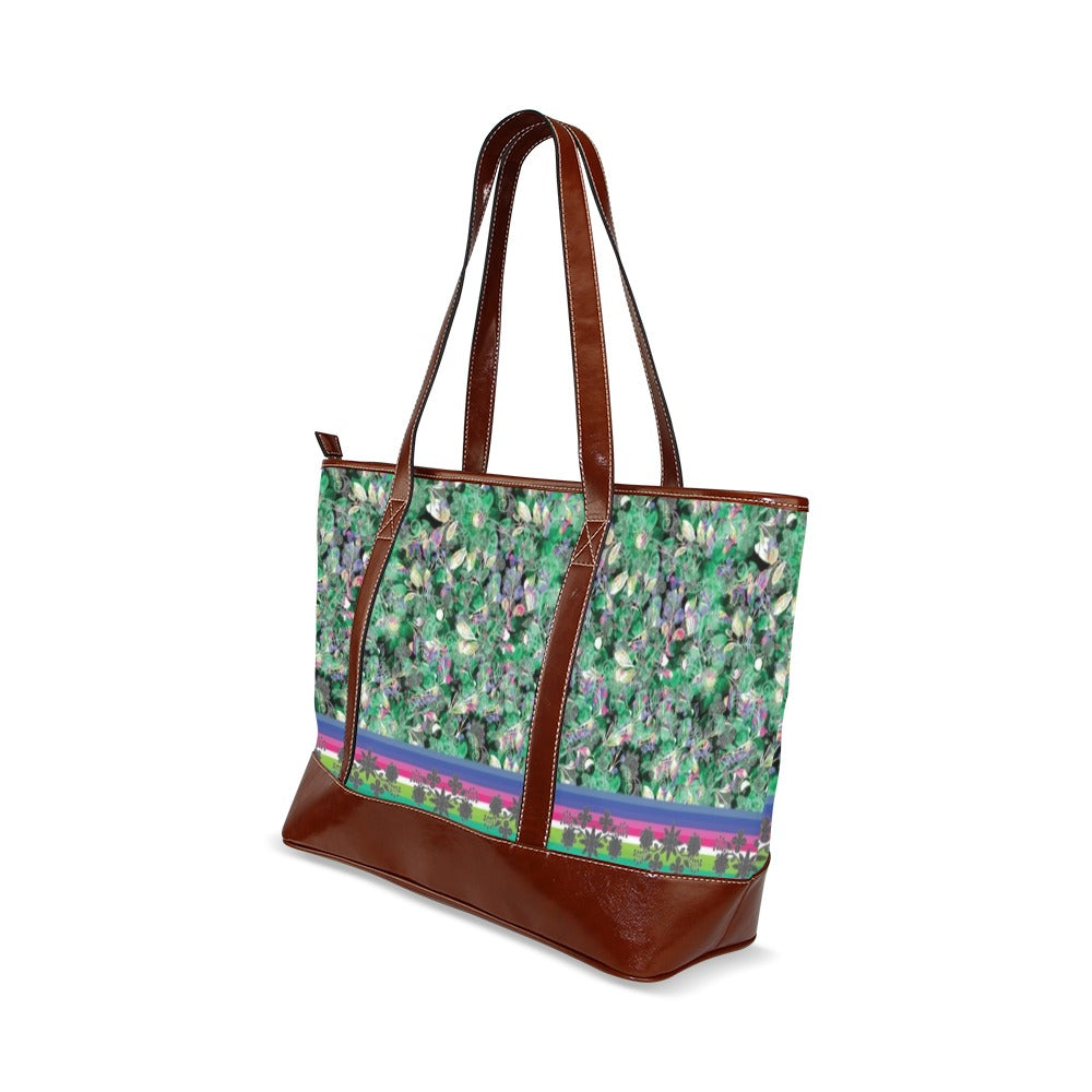 Culture in Nature Green Tote Handbag