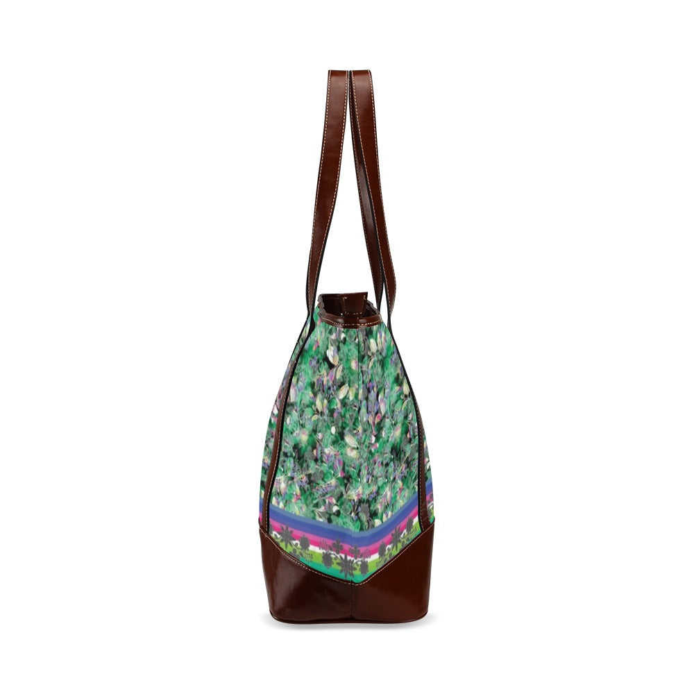 Culture in Nature Green Tote Handbag