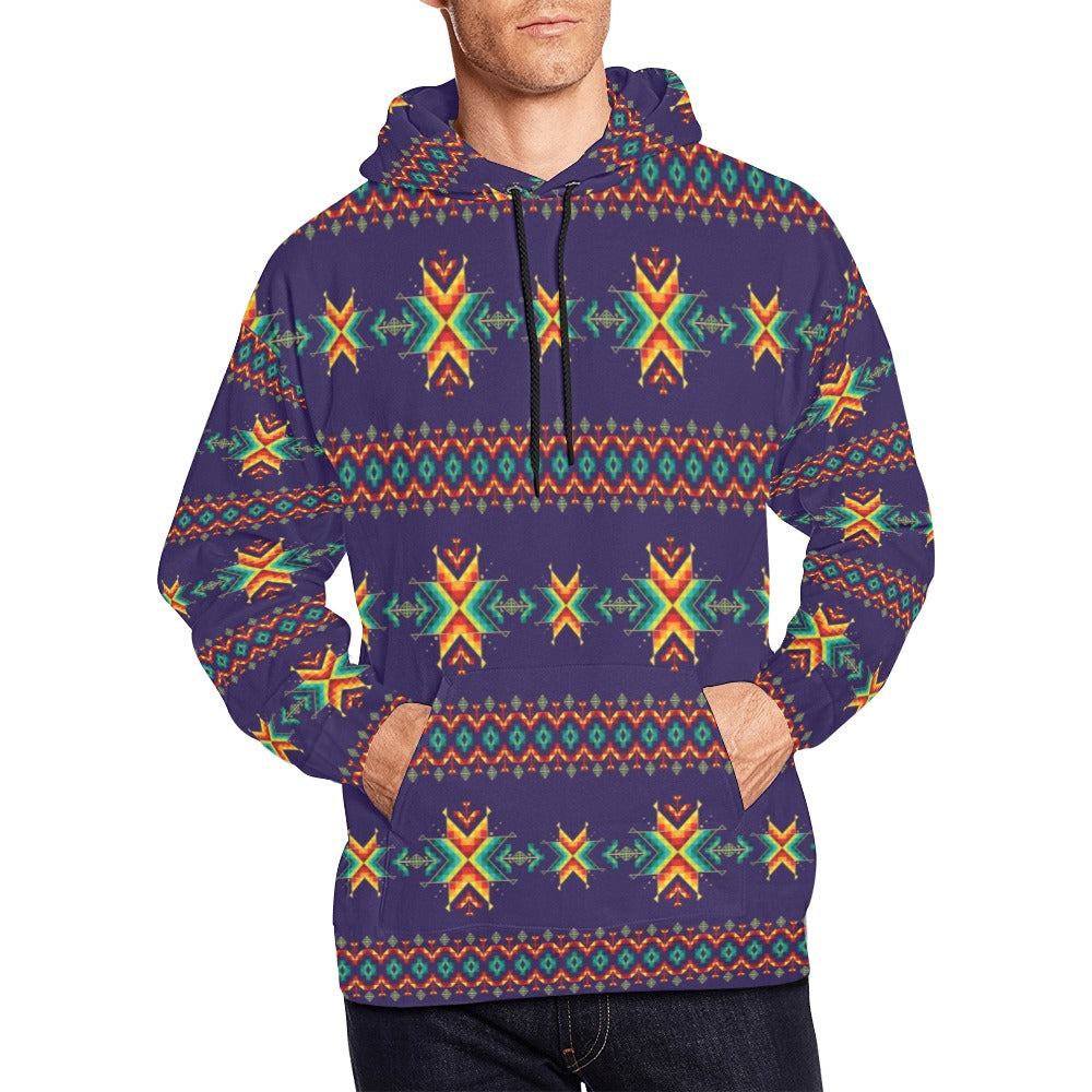 Dreams of Ancestors Indigo Hoodie for Men (USA Size)