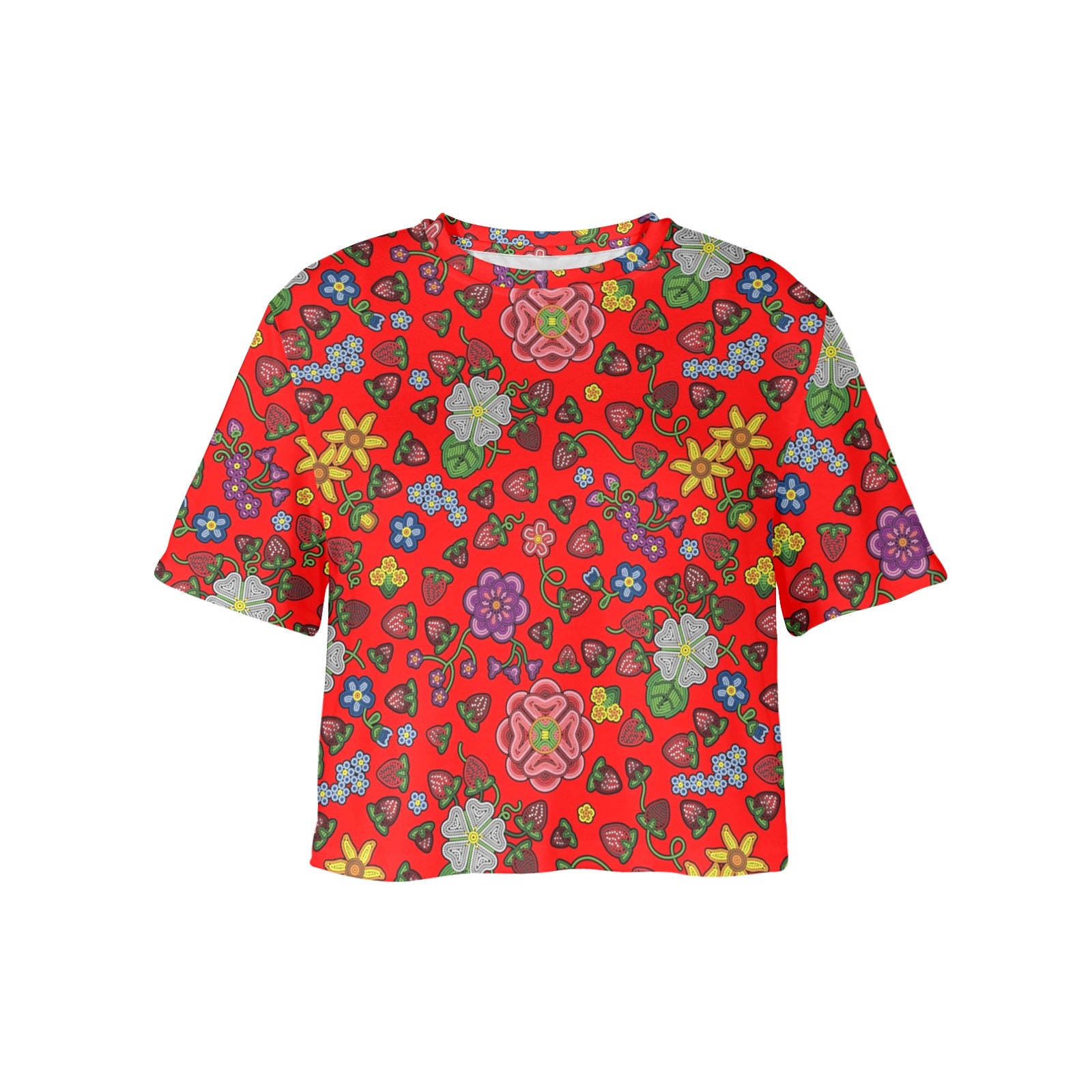 Berry Pop Fire Women's Cropped T-shirt