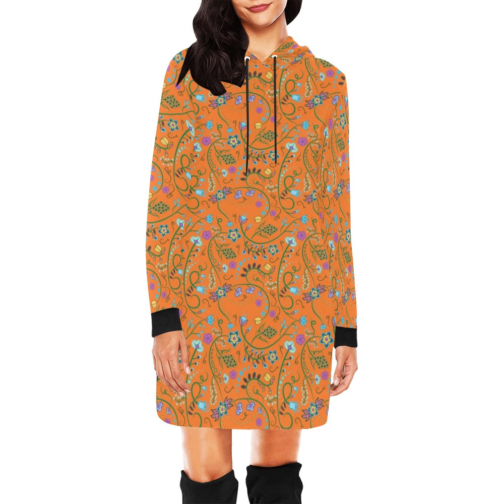 Fresh Fleur Carrot Hoodie Dress