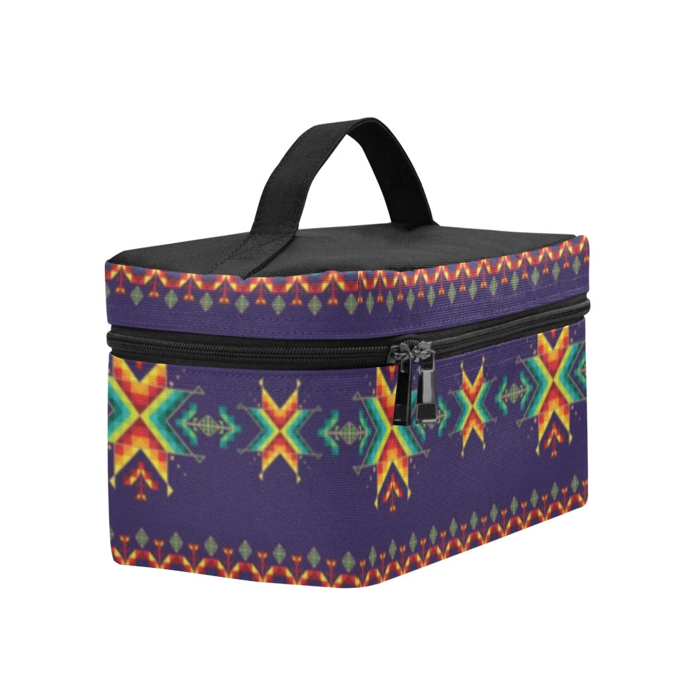 Dreams of Ancestors Indigo Cosmetic Bag/Large