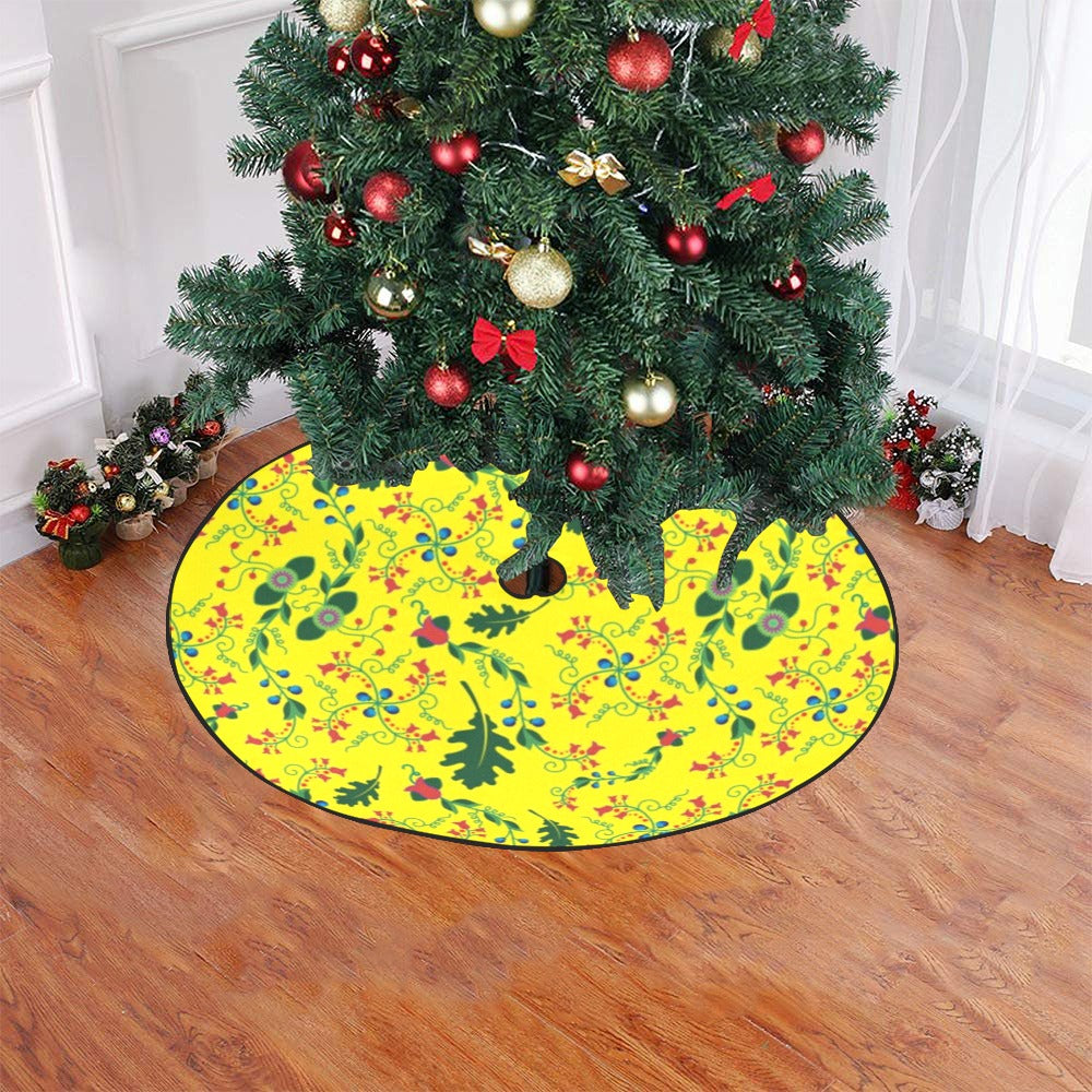 Vine Life Lemon Christmas Tree Skirt 47" x 47"