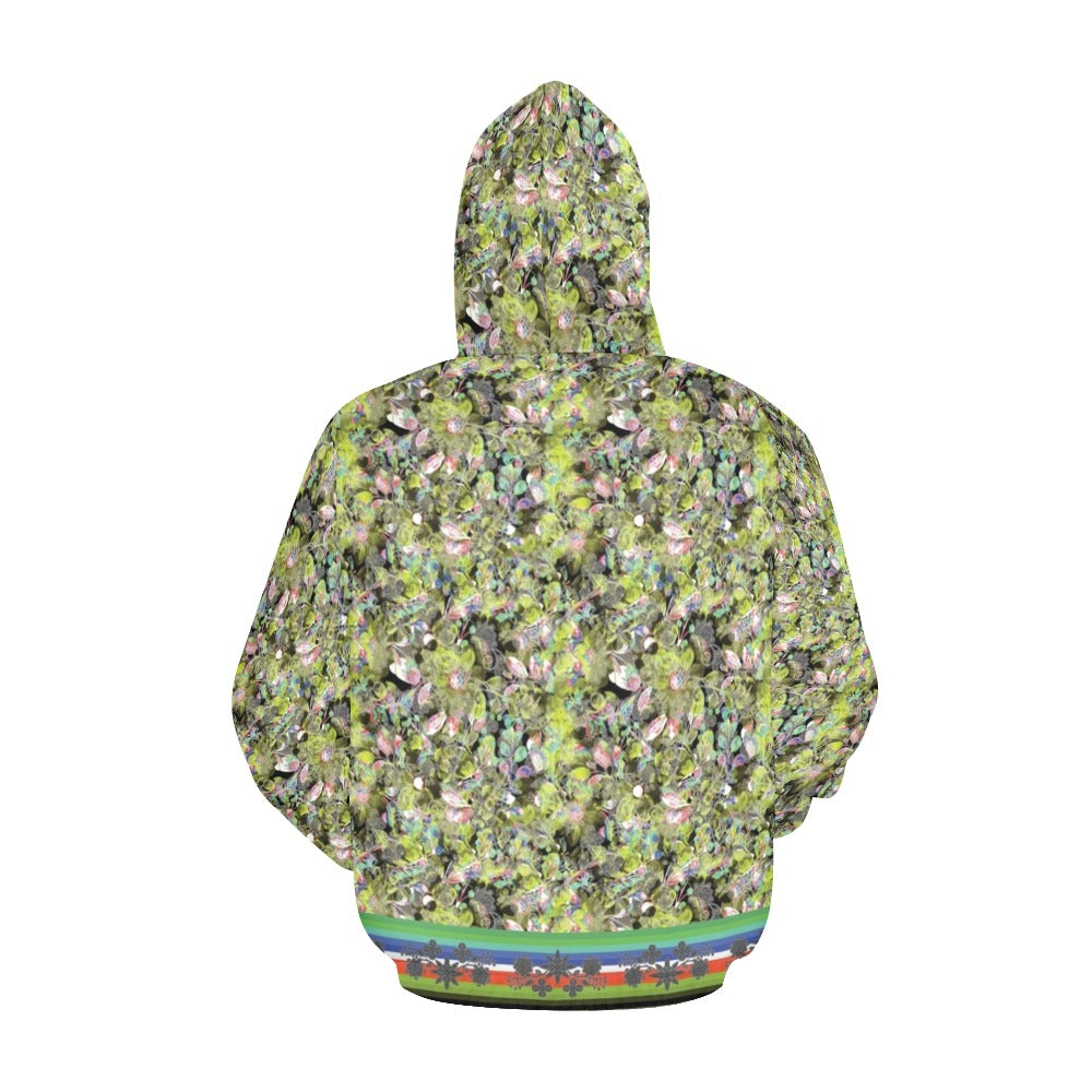 Culture in Nature Green Leaf Hoodie for Men (USA Size)