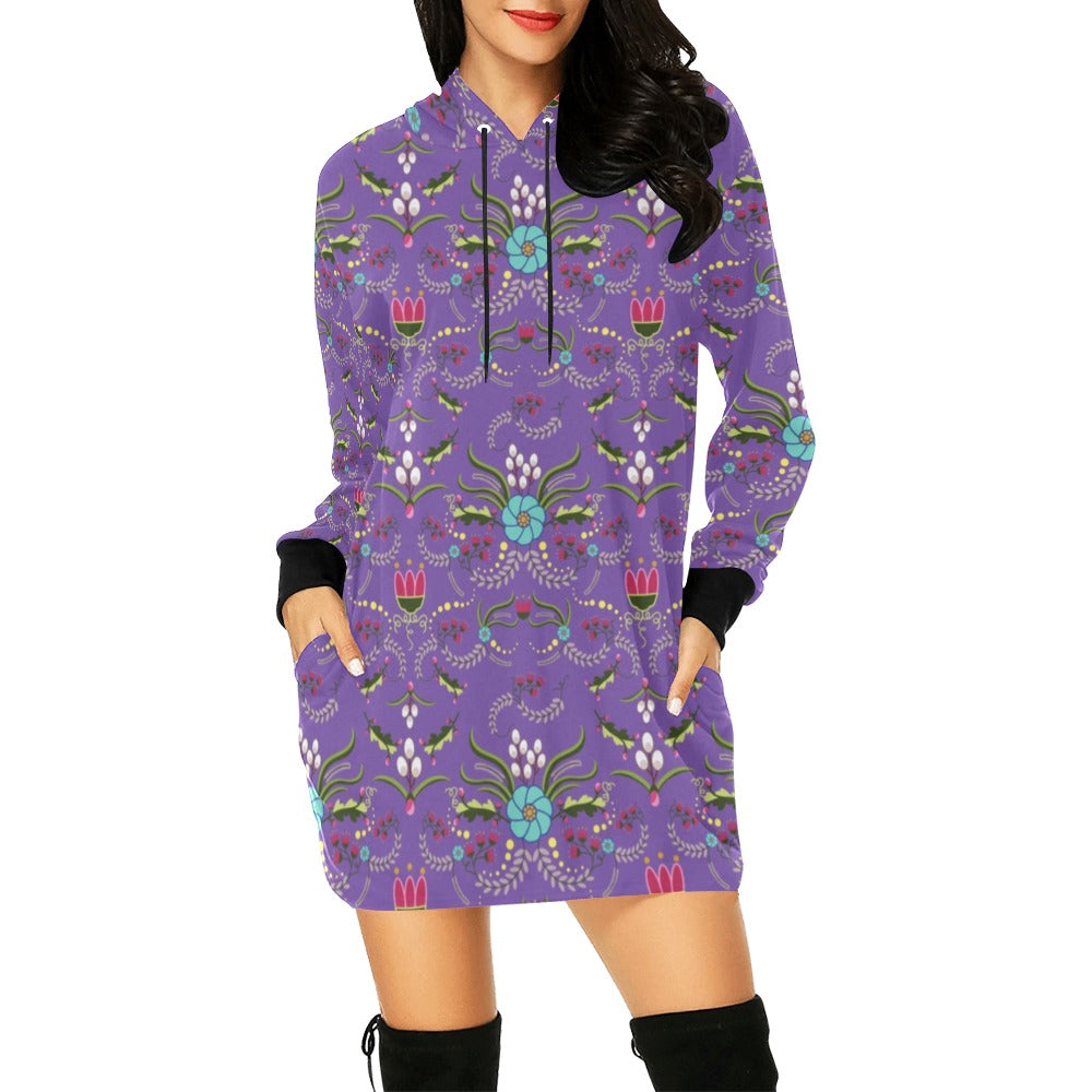 First Bloom Royal Hoodie Dress