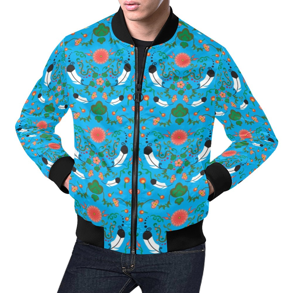 New Growth Bright Sky Bomber Jacket for Men