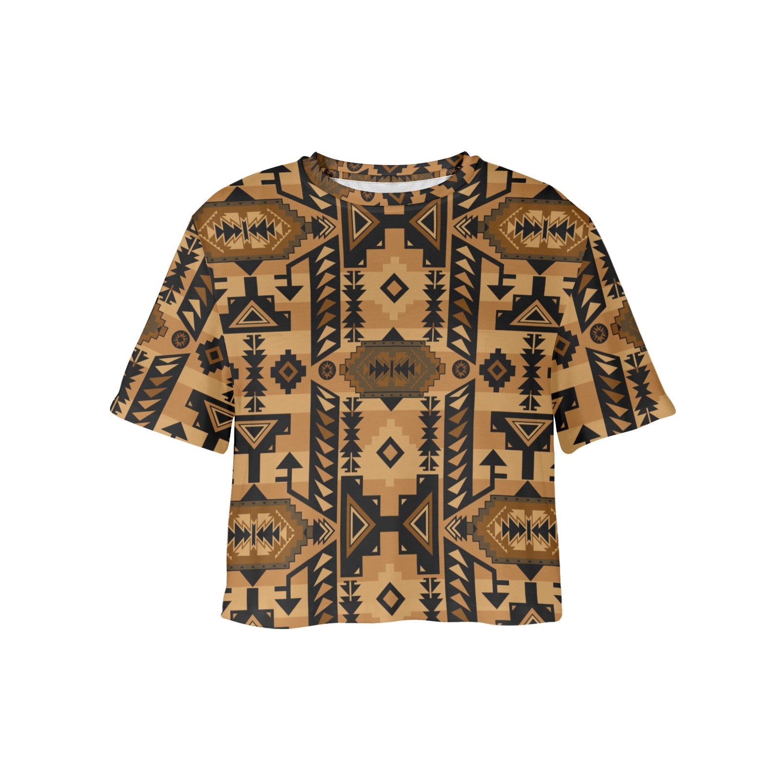 Chiefs Mountain Tan Women's Cropped T-shirt