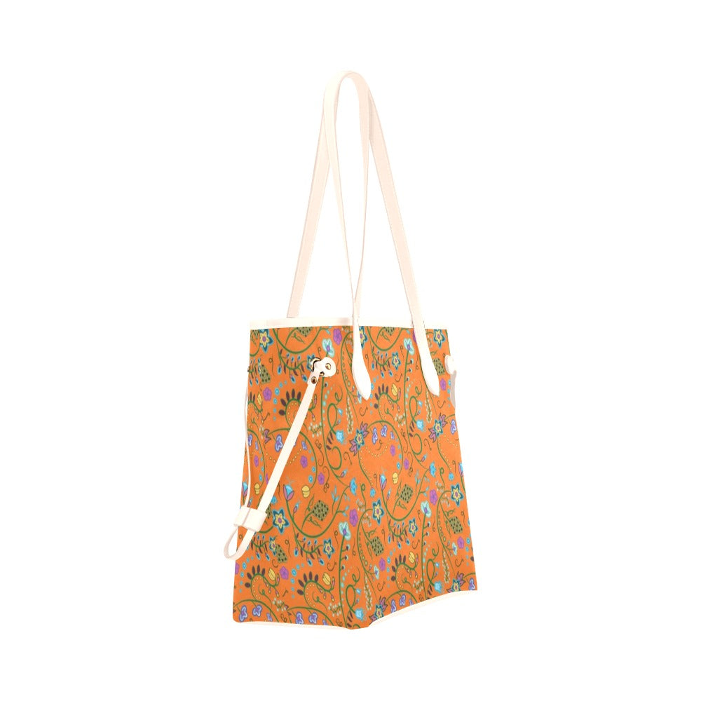 Fresh Fleur Carrot Clover Canvas Tote Bag