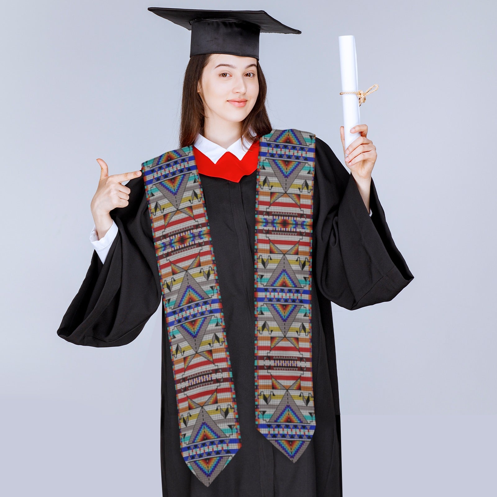 Medicine Blessing White Graduation Stole