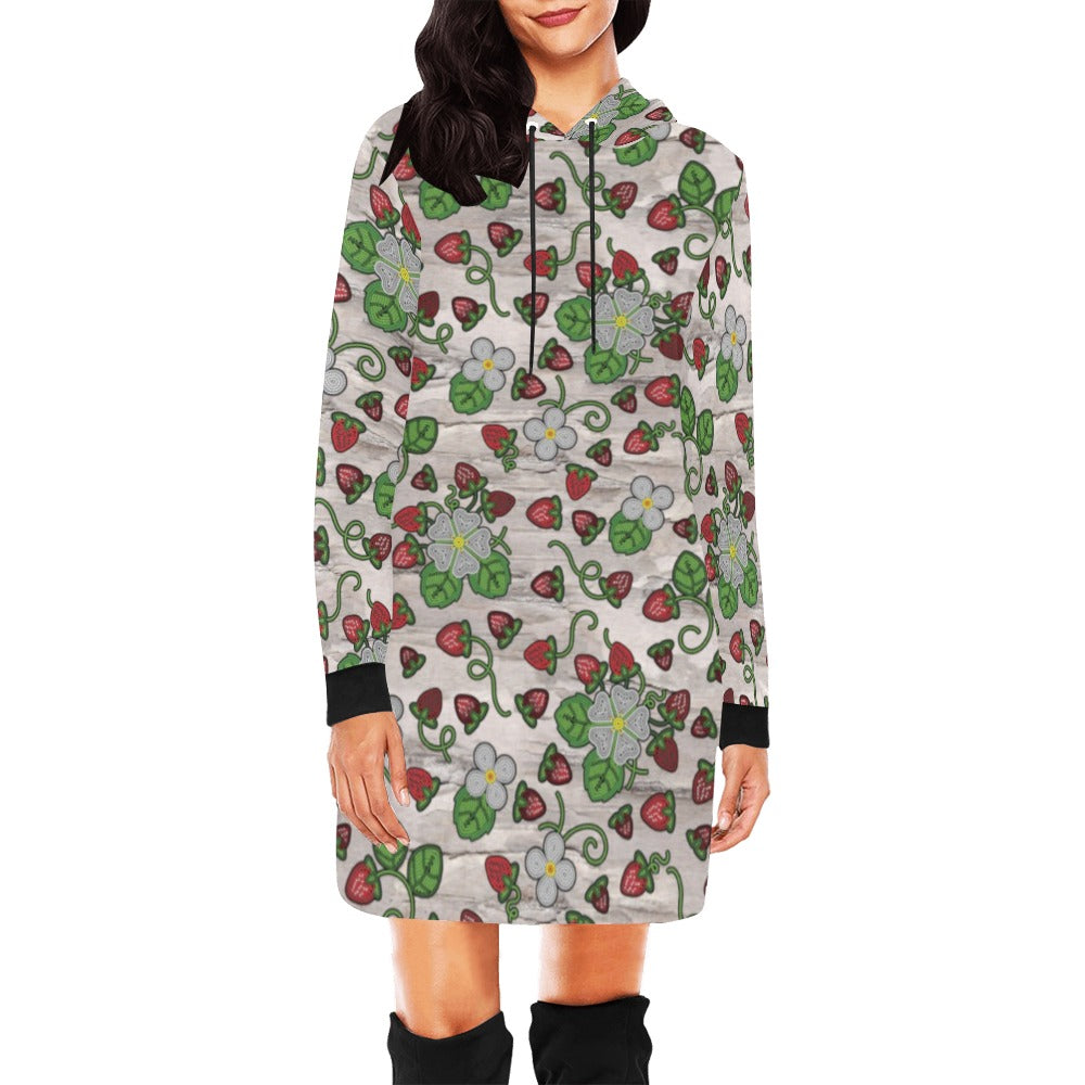 Strawberry Dreams Bright Birch Hoodie Dress