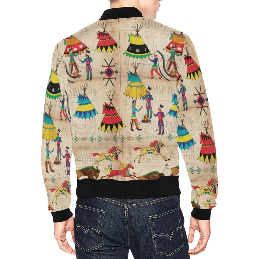 Gathering of the Chiefs All Over Print Bomber Jacket for Men (Model H19)