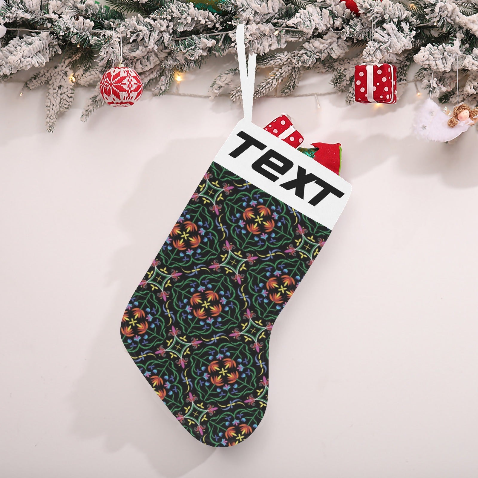 Quill Visions Christmas Stocking (Custom Text on The Top)