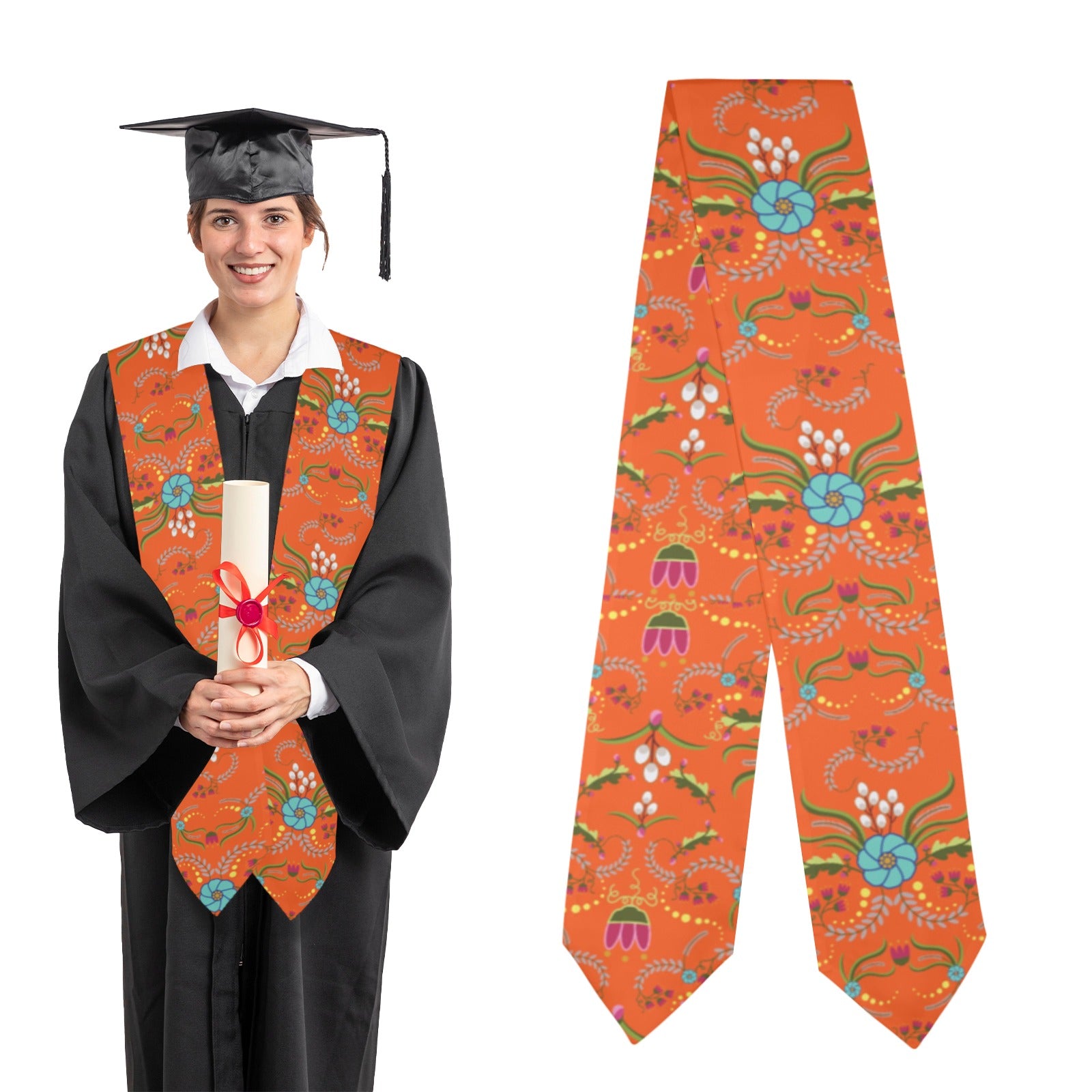 First Bloom Carrots Graduation Stole