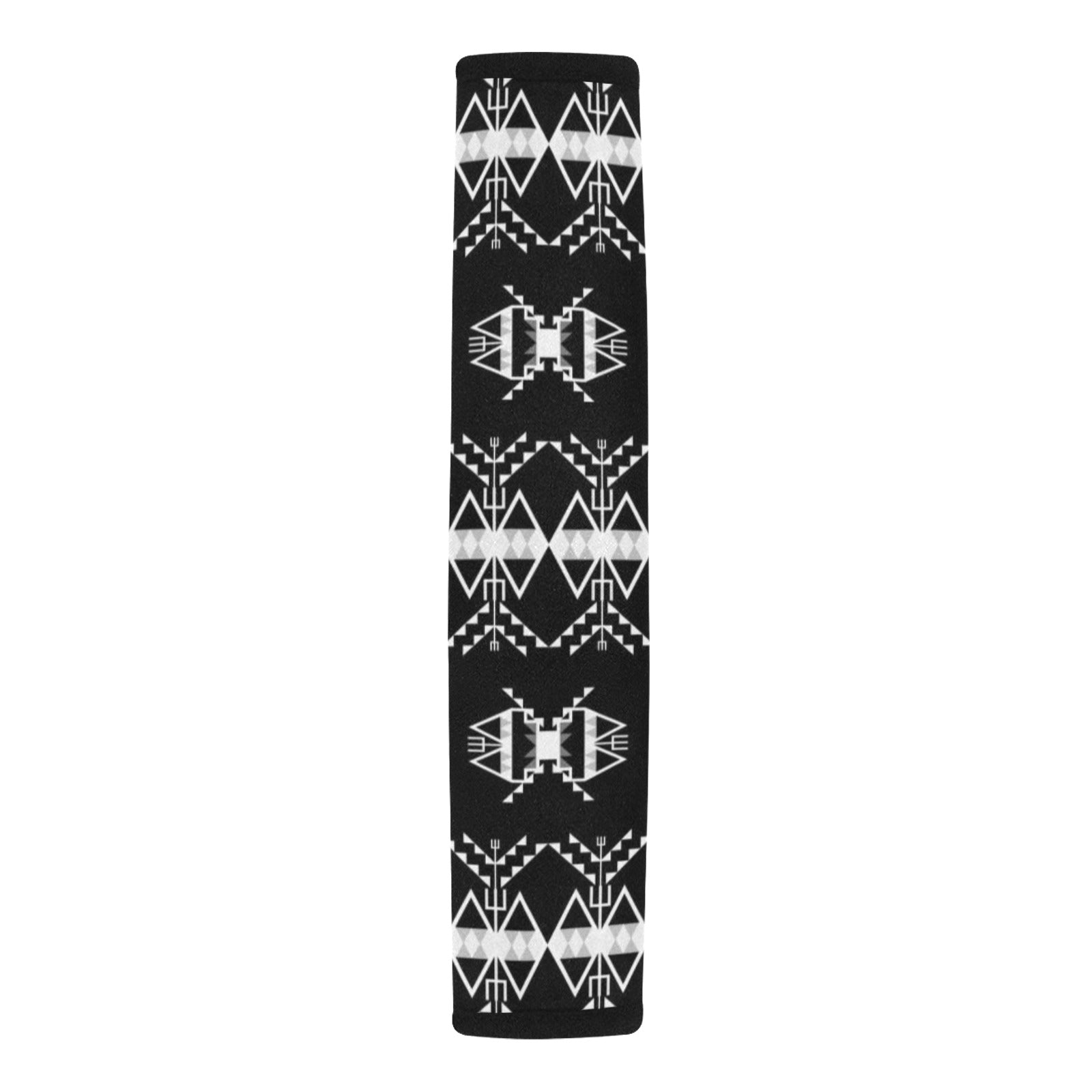 Sacred Trust Black Car Seat Belt Cover 7''x12.6'' (Pack of 2)