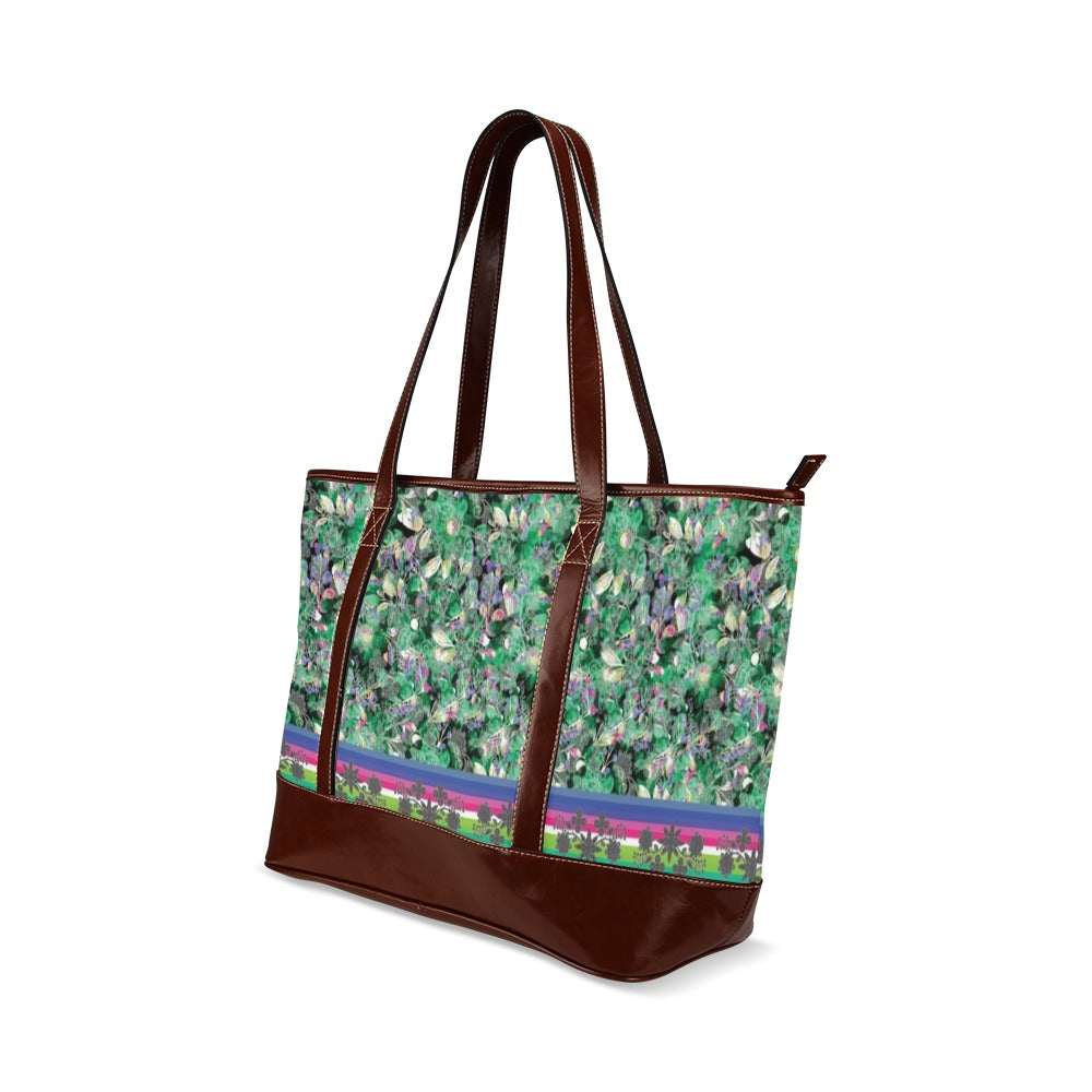 Culture in Nature Green Tote Handbag