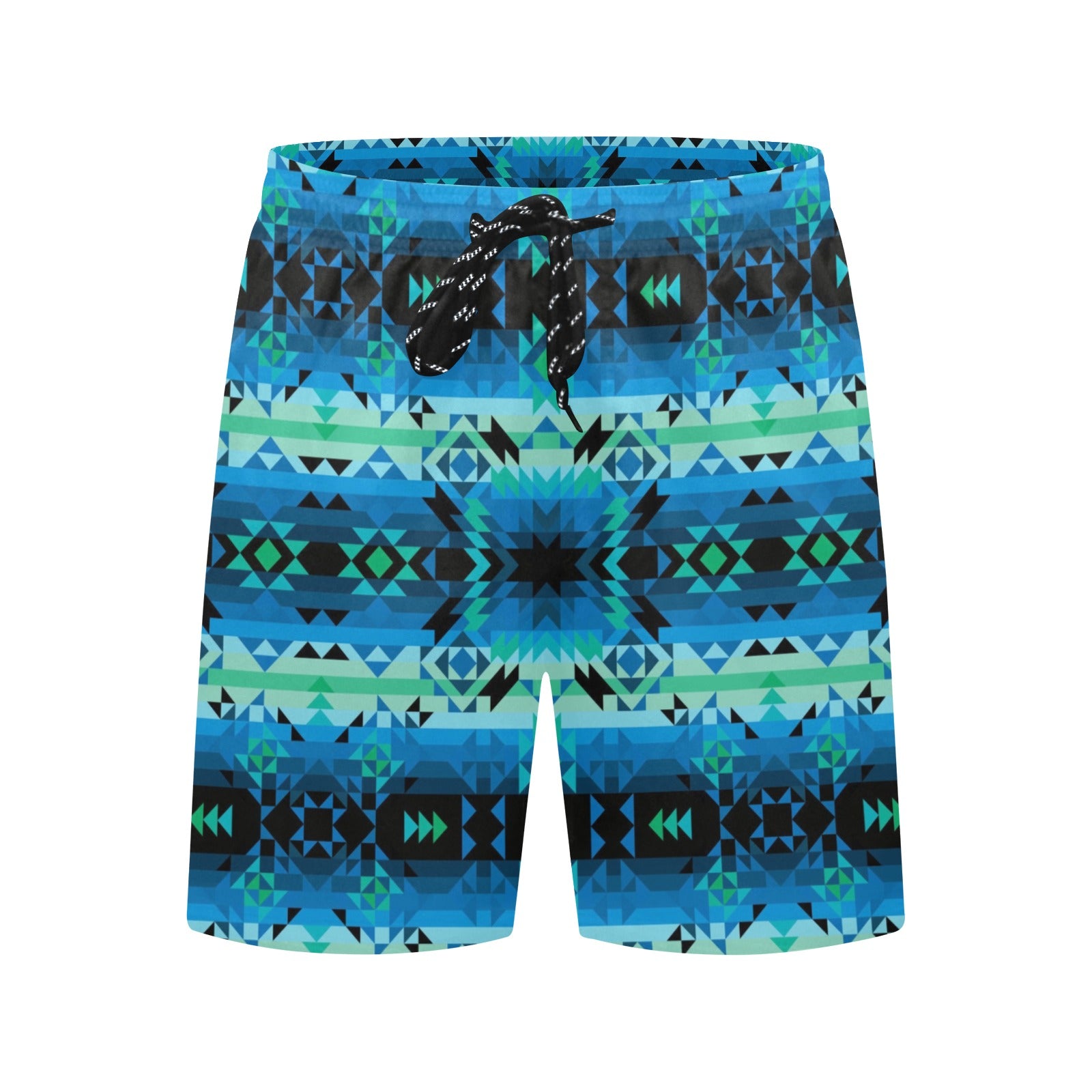 Green Star Men's Mid-Length Beach Shorts