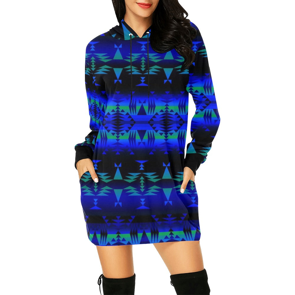 Between the Blue Ridge Mountains Hoodie Dress