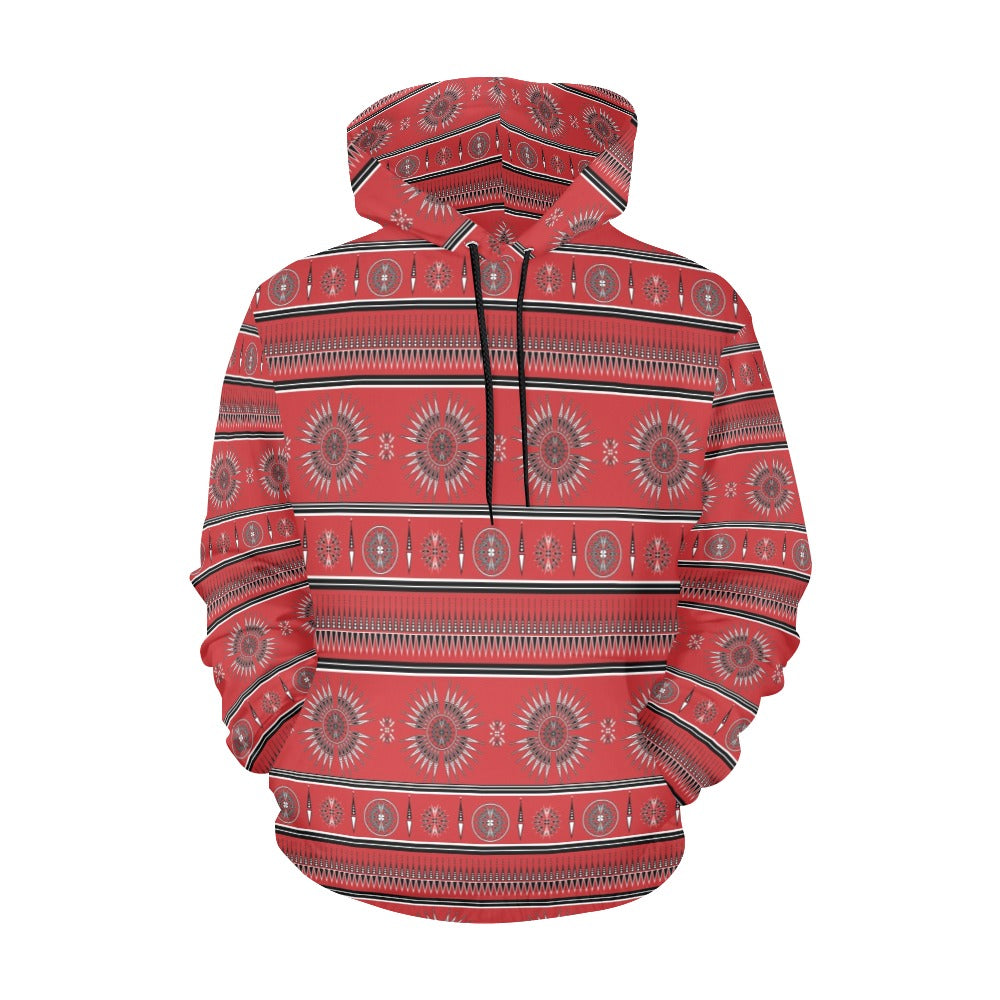 Evening Feather Wheel Blush Hoodie for Men (USA Size)