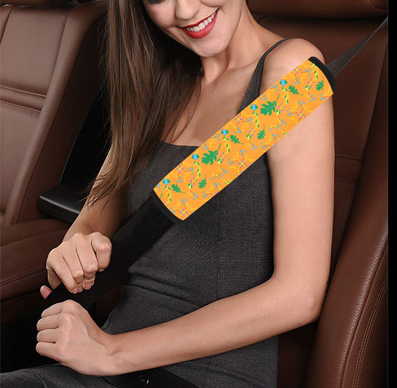 Vine Life Sunshine Car Seat Belt Cover 7''x12.6'' (Pack of 2)