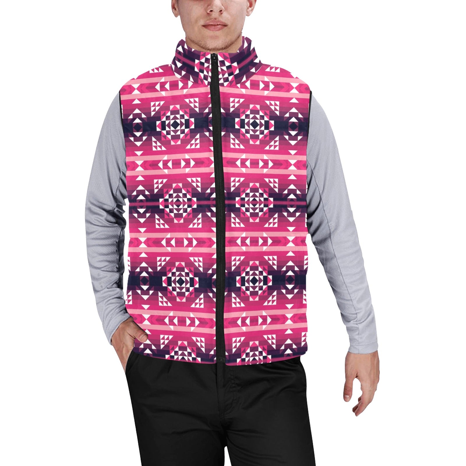Royal Airspace Red Men's Padded Vest Jacket