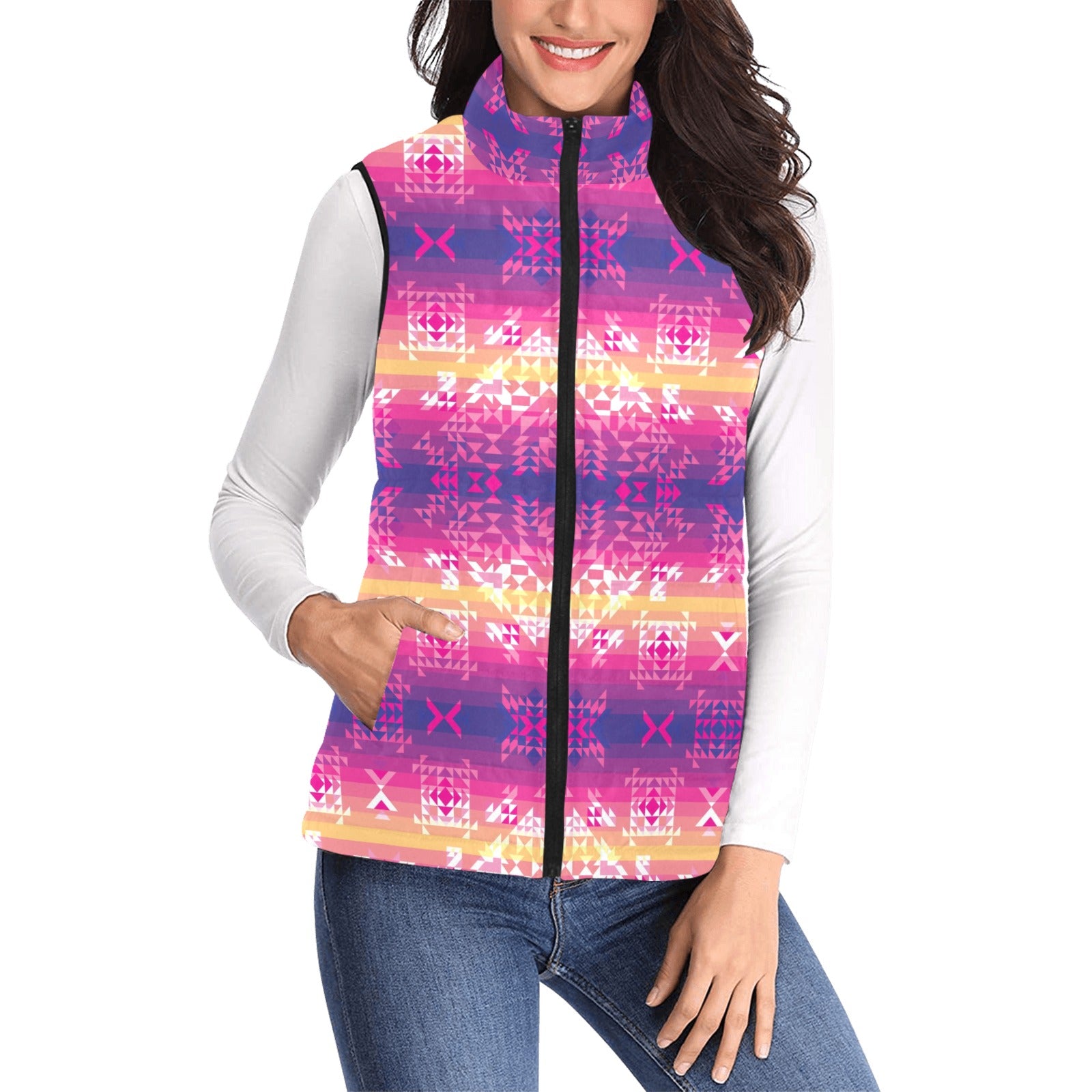 Soleil Overlay Women's Padded Vest Jacket