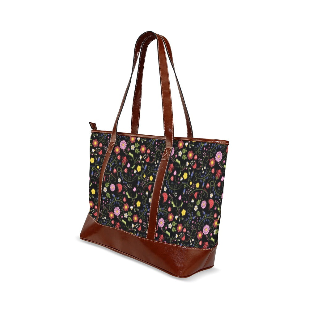 Nipin Blossom Midnight Tote Handbag