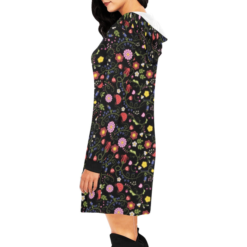 Nipin Blossom Midnight Hoodie Dress