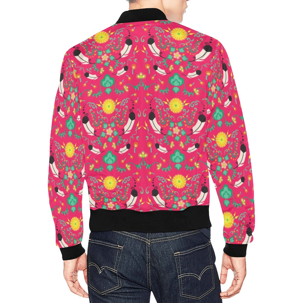 New Growth Pink Bomber Jacket for Men