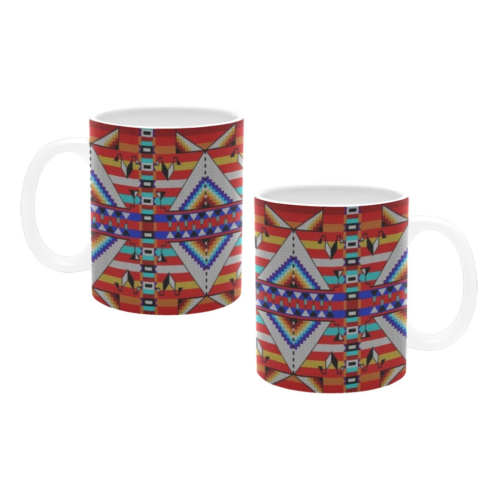 Medicine Blessing Red White Mug(11OZ)