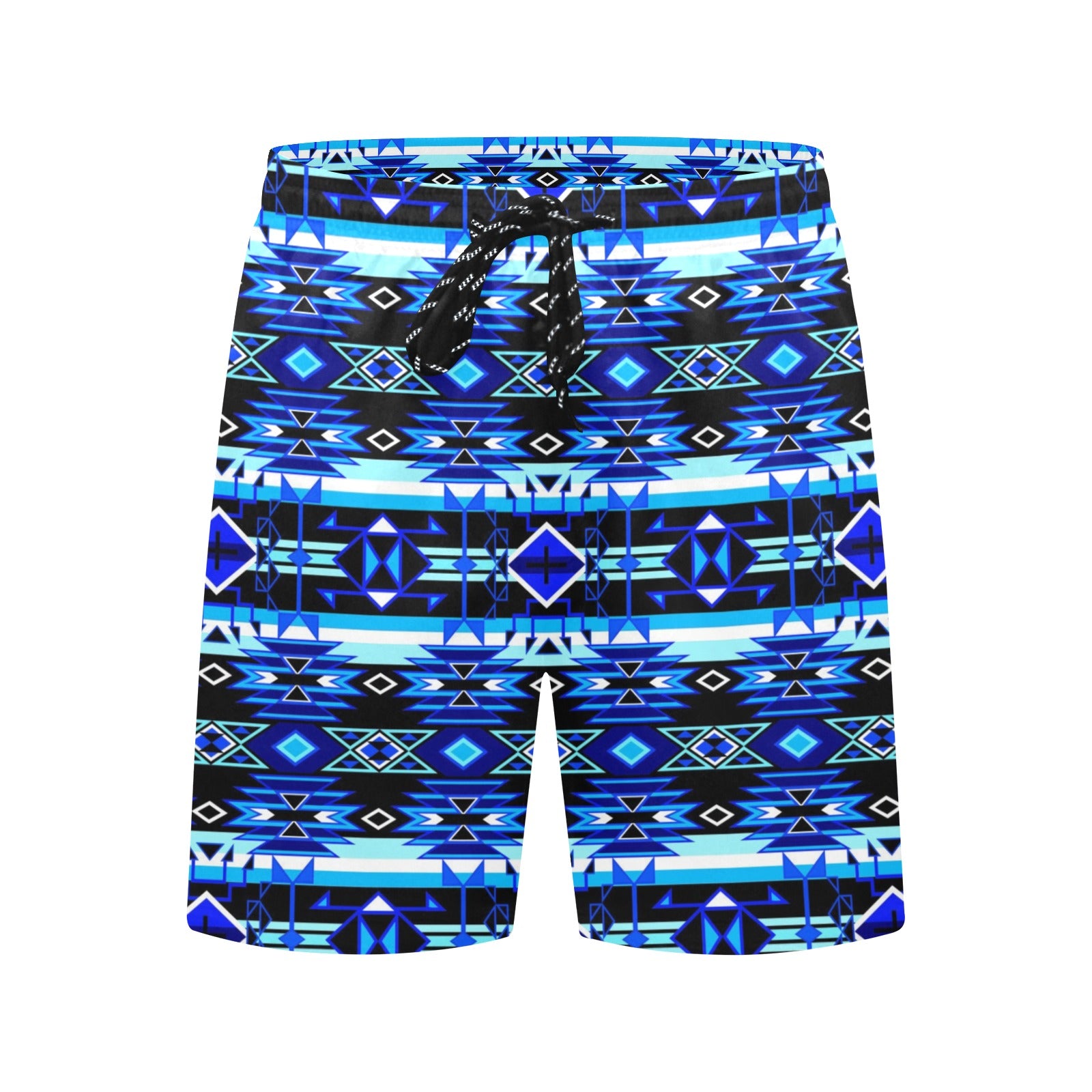 Force of Nature Winter Night Men's Mid-Length Beach Shorts