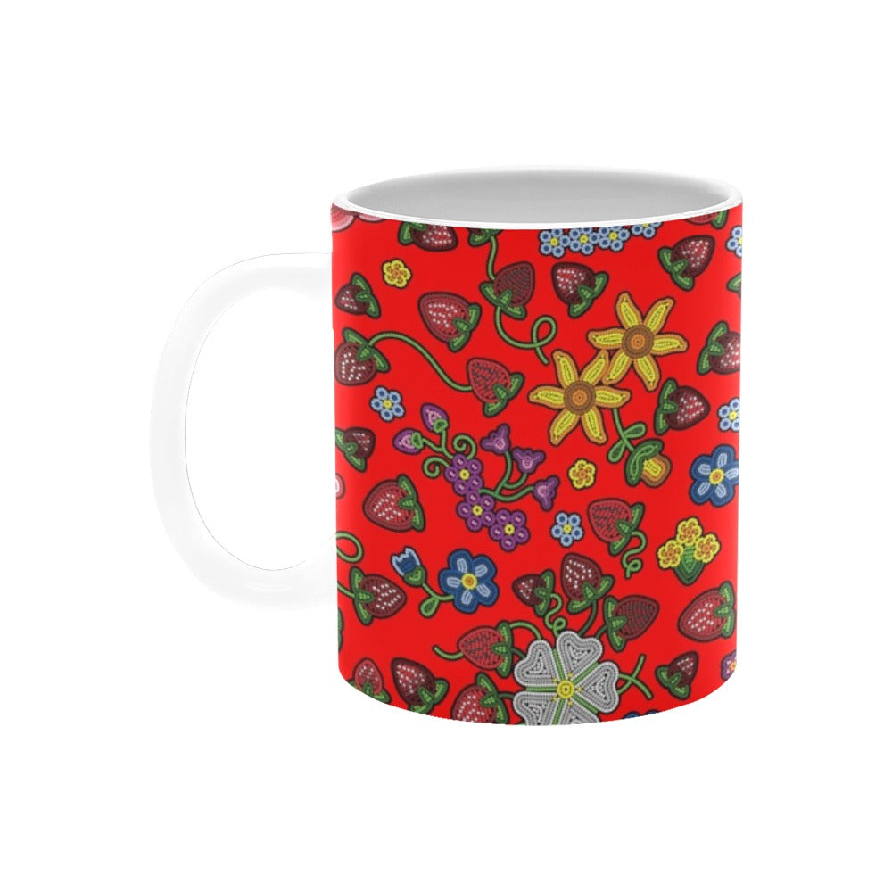 Berry Pop Fire White Mug(11OZ)