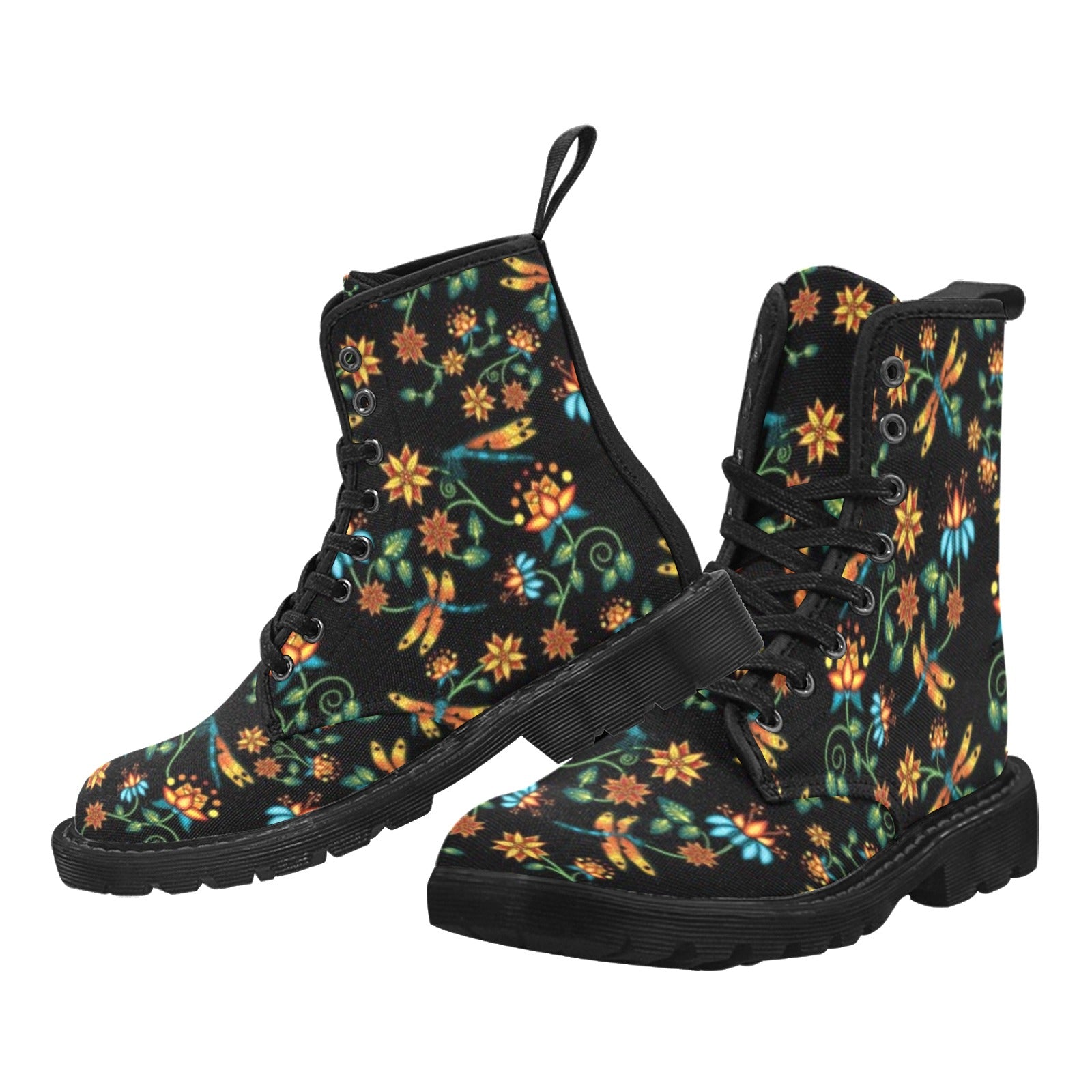 Dragon Lily Noir Boots for Women (Black)