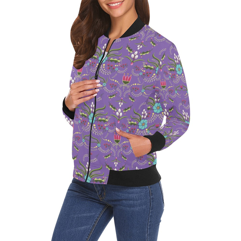 First Bloom Royal Bomber Jacket for Women