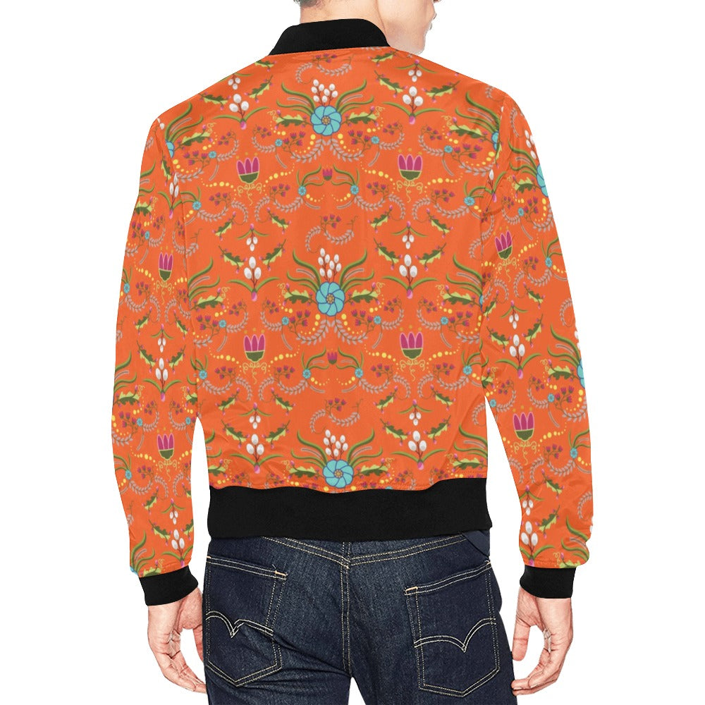 First Bloom Carrots All Over Print Bomber Jacket for Men