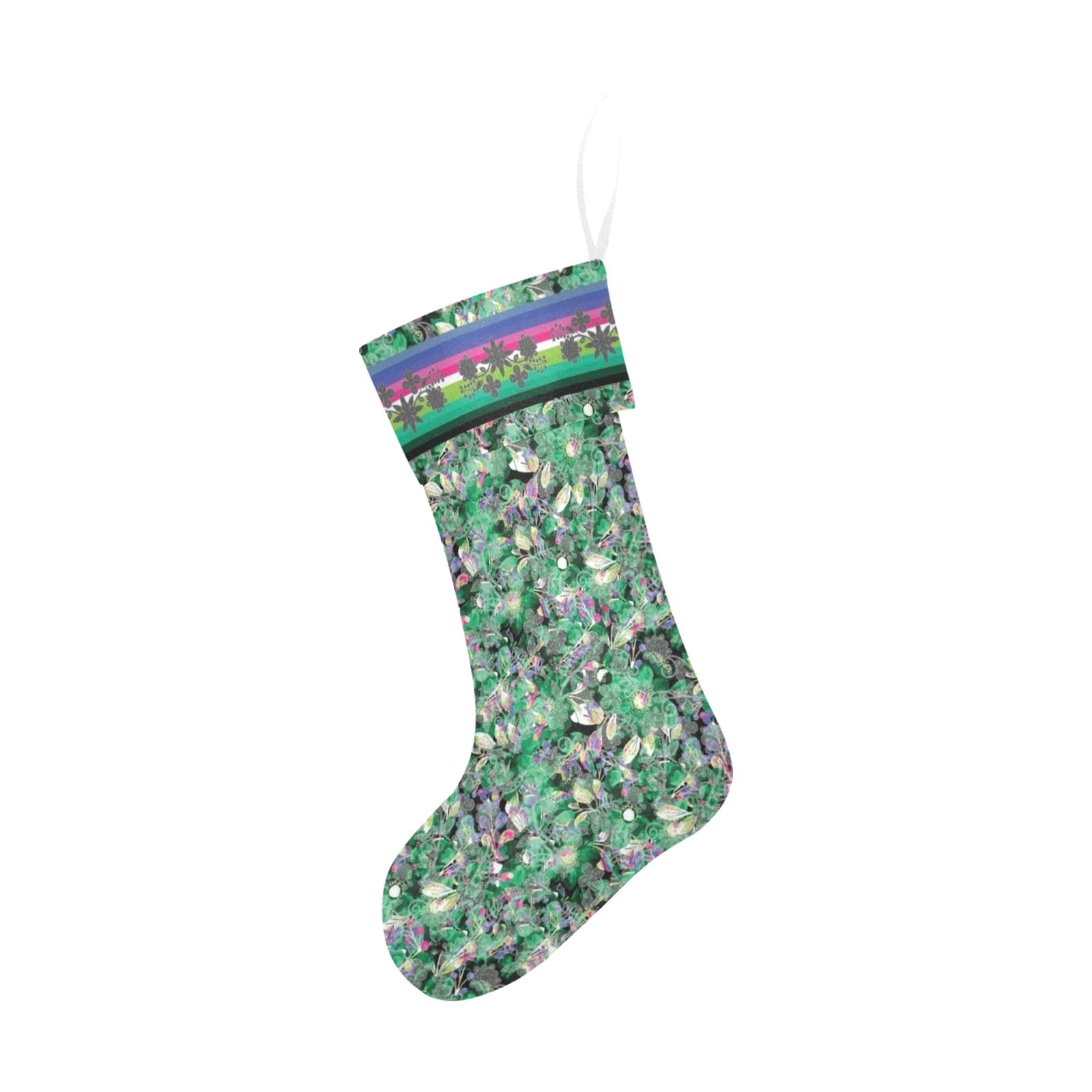 Culture in Nature Green Christmas Stocking