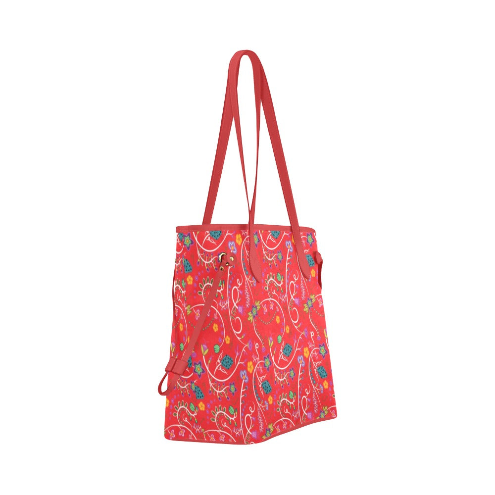 Fresh Fleur Fire Clover Canvas Tote Bag